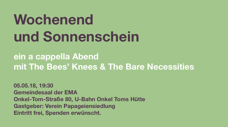 Wochenend und Sonnenschein